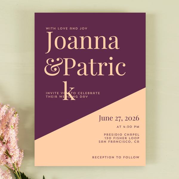 Zola Wedding Invitations - Incanta Portrait