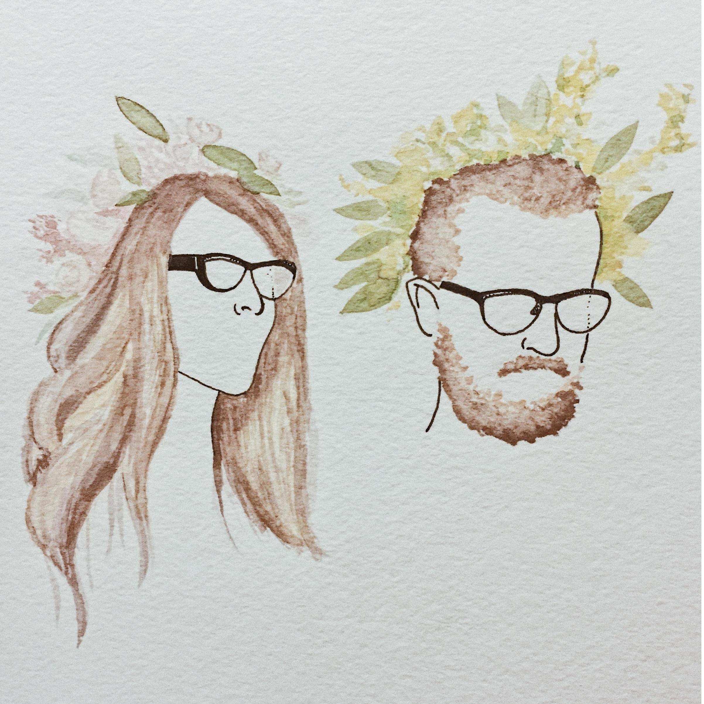 Our dearest friends Patrick & Lucas illustrated this for us on LA's 28th Birthday. It brought her to tears.