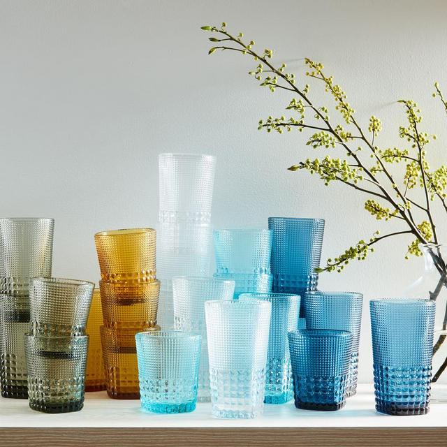 Amber Old Fashioned glasses (Set of 6)