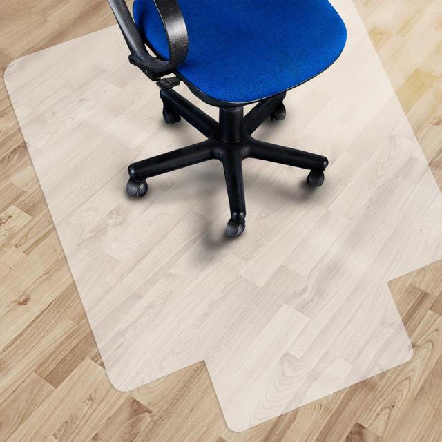 Office Marshal Polypropylene Chair Mat with Lip for Hard Floors - 36"x48" | BPA, Phthalate, Odor Free - Opaque