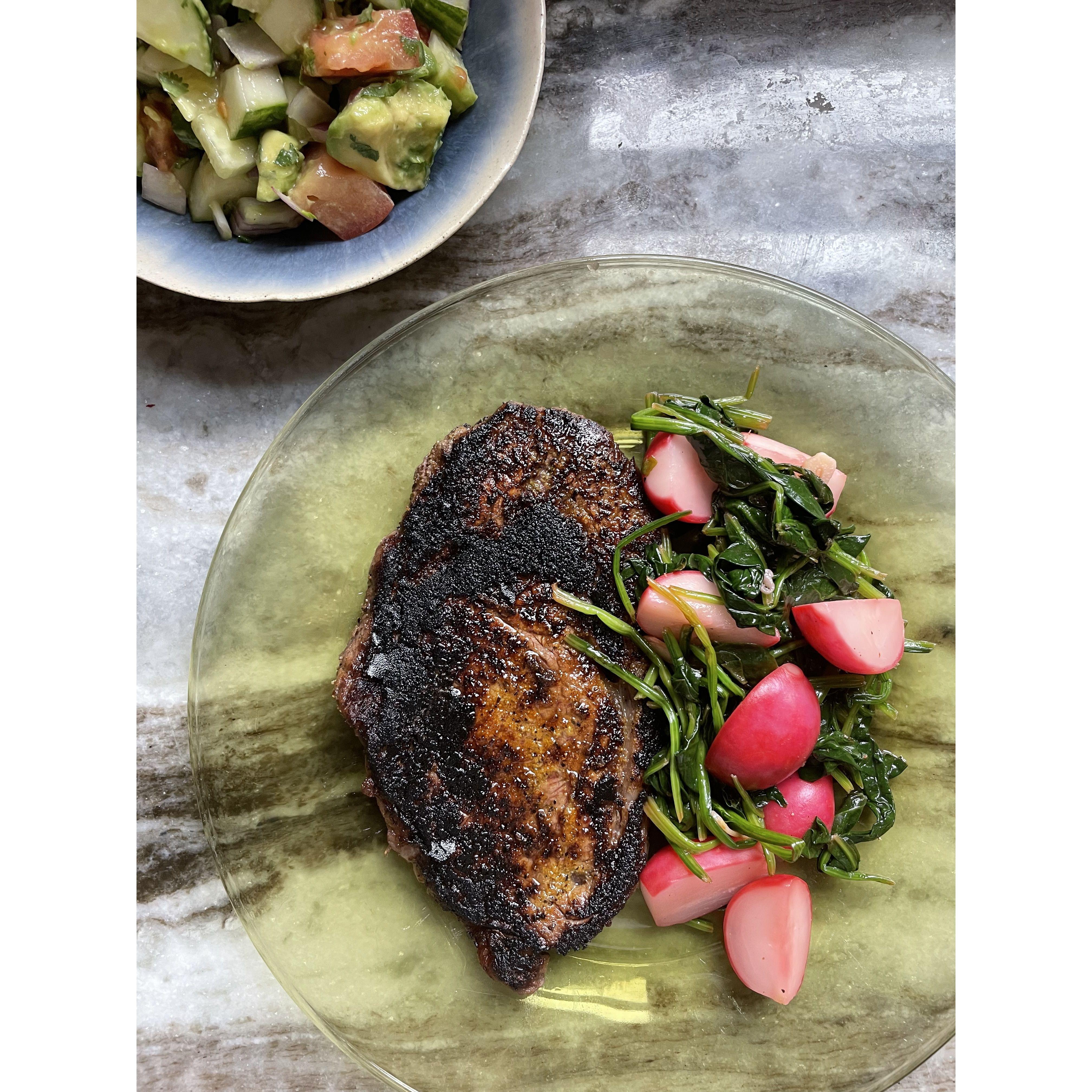 One of our many (many) dinners are home