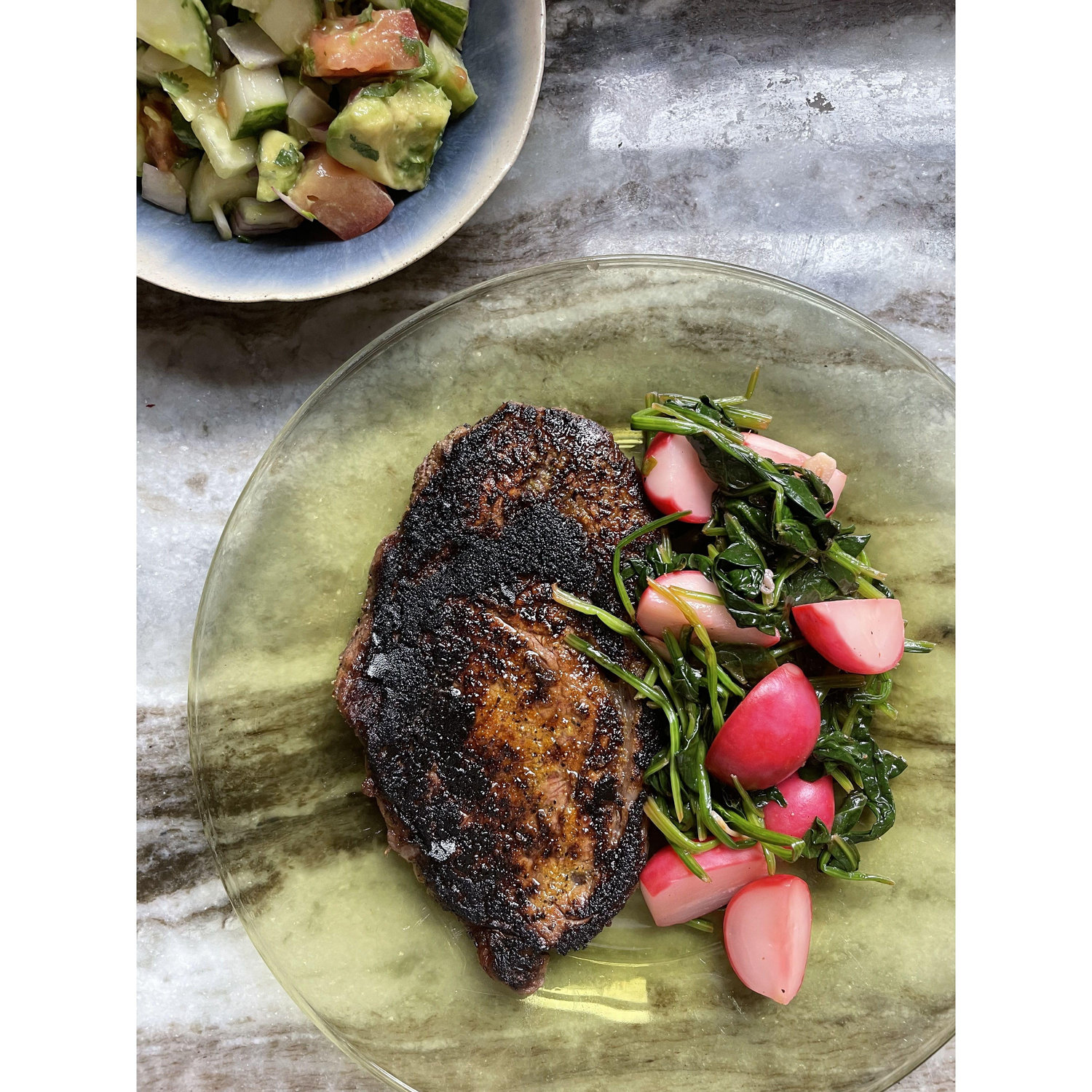 One of our many (many) dinners are home