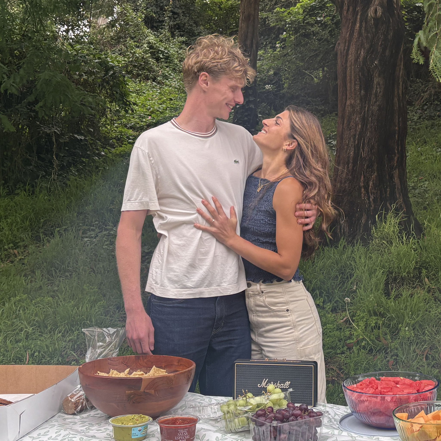 Our engagement party in Golden Gate Park