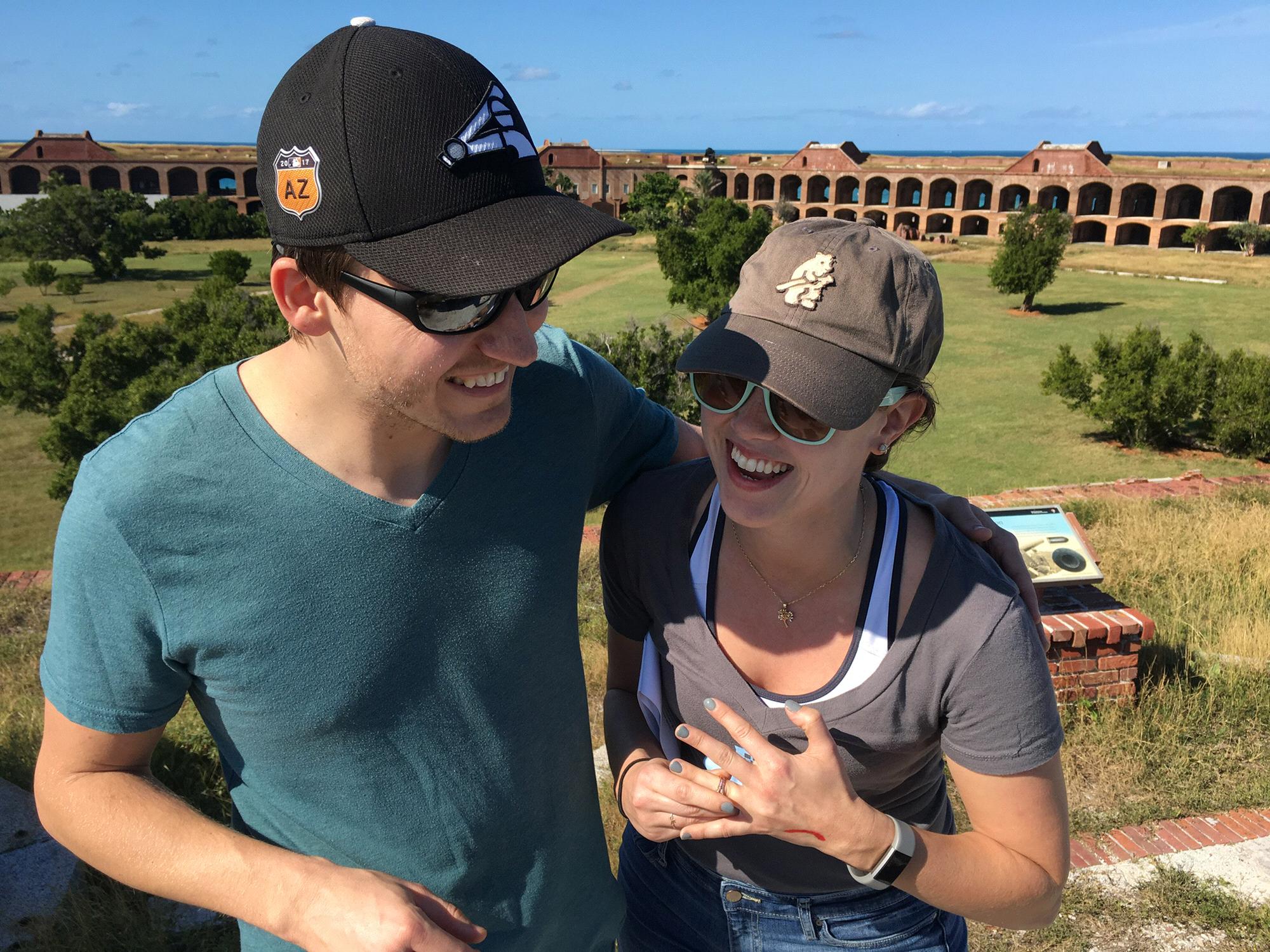 The proposal at Dry Tortugas!