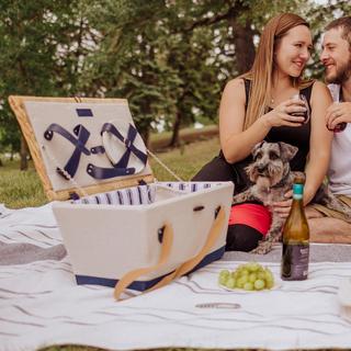 4-Person Boardwalk Picnic Basket