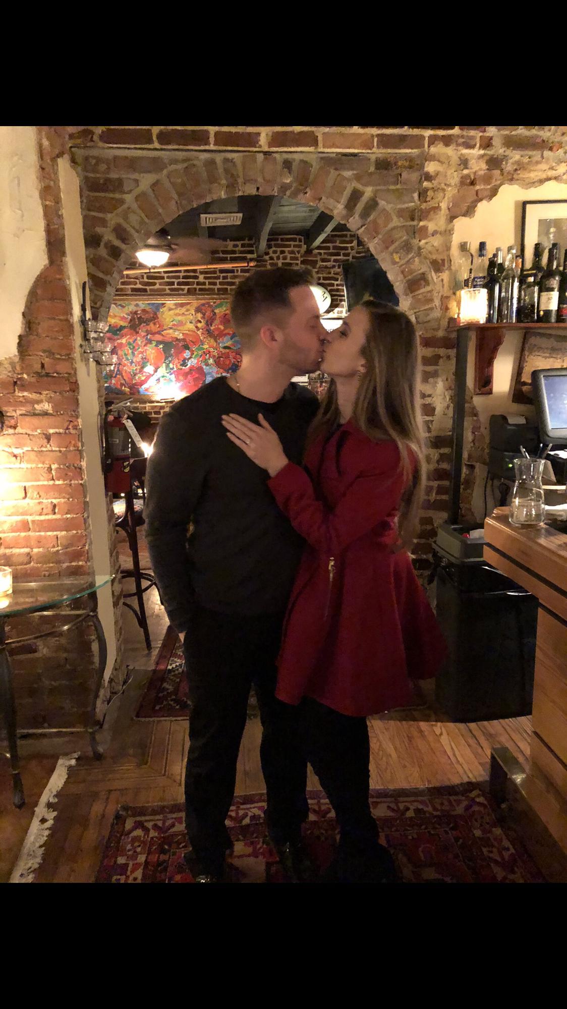 The night she said “yes!” at the Victor Cafe