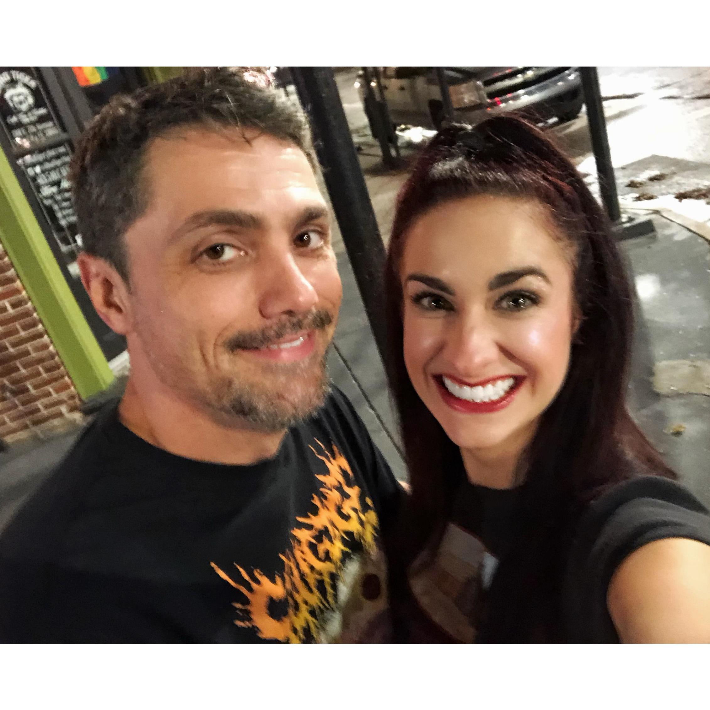David took Kate to her first metal show in November 2018.