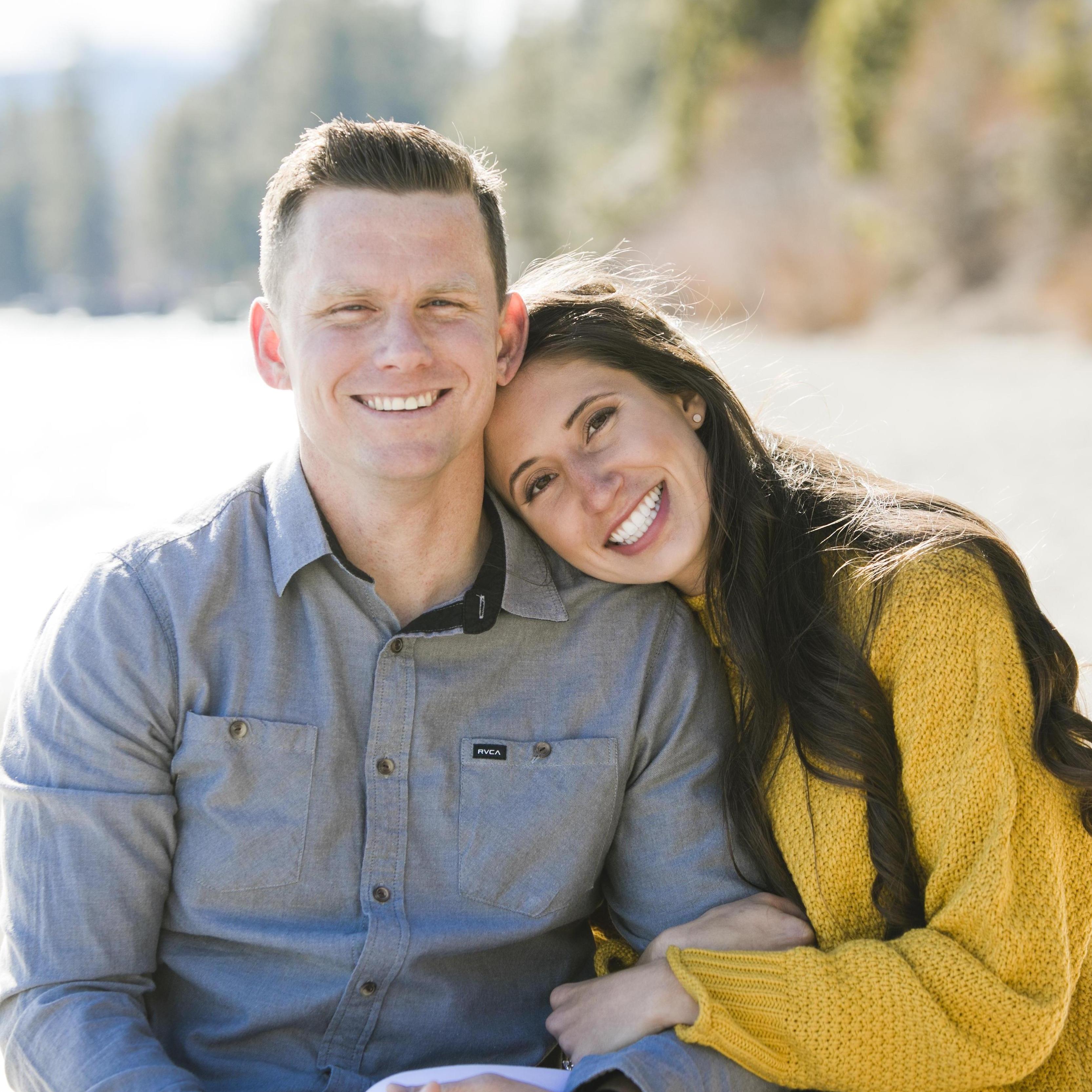 Some of our favorites from our engagement photo session at Skylandia Beach in North Lake Tahoe in March 2021!