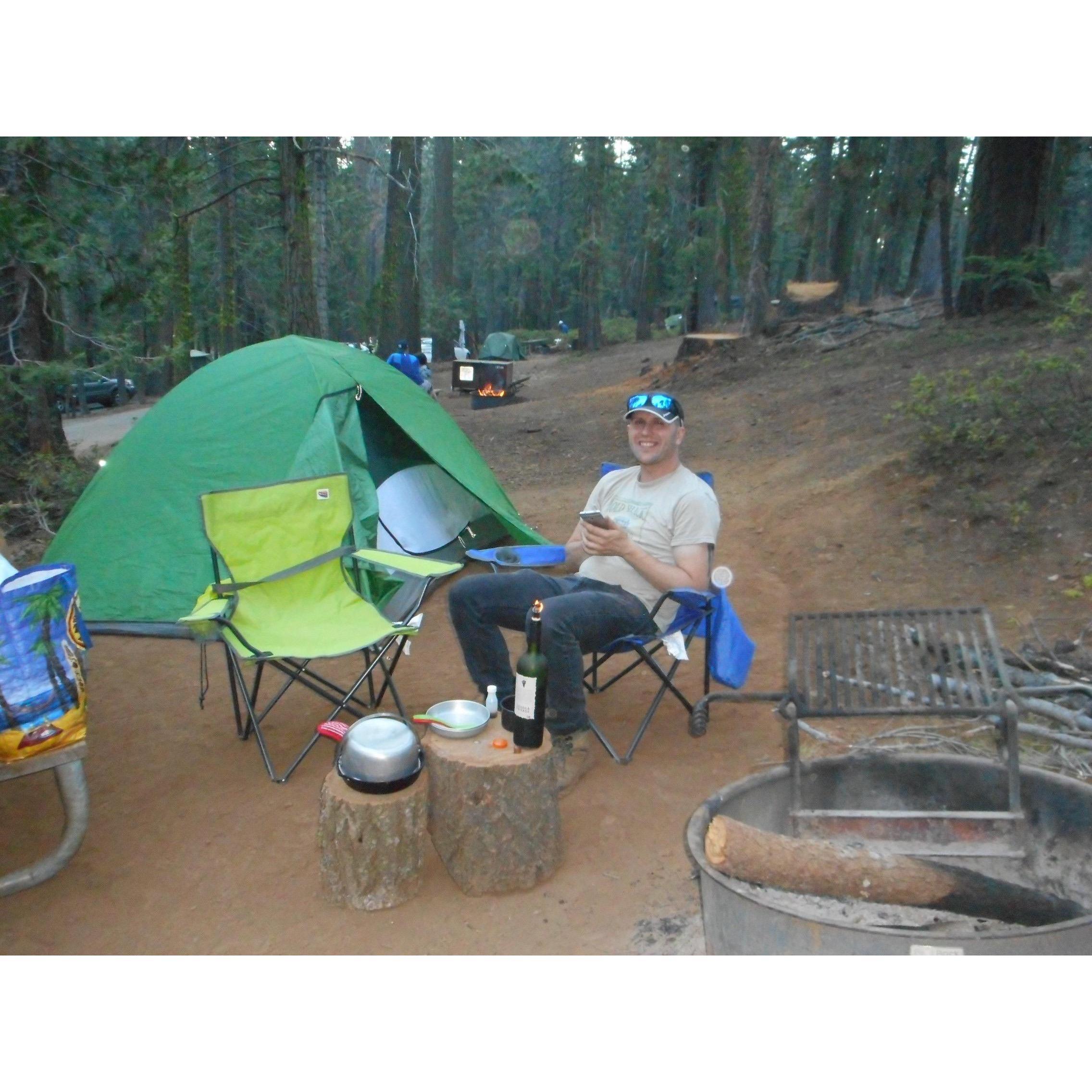 We love camping together!