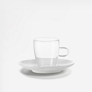 Espresso Cup with Saucer, Set of 2