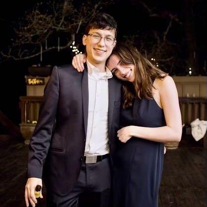 At a wedding, February 2023