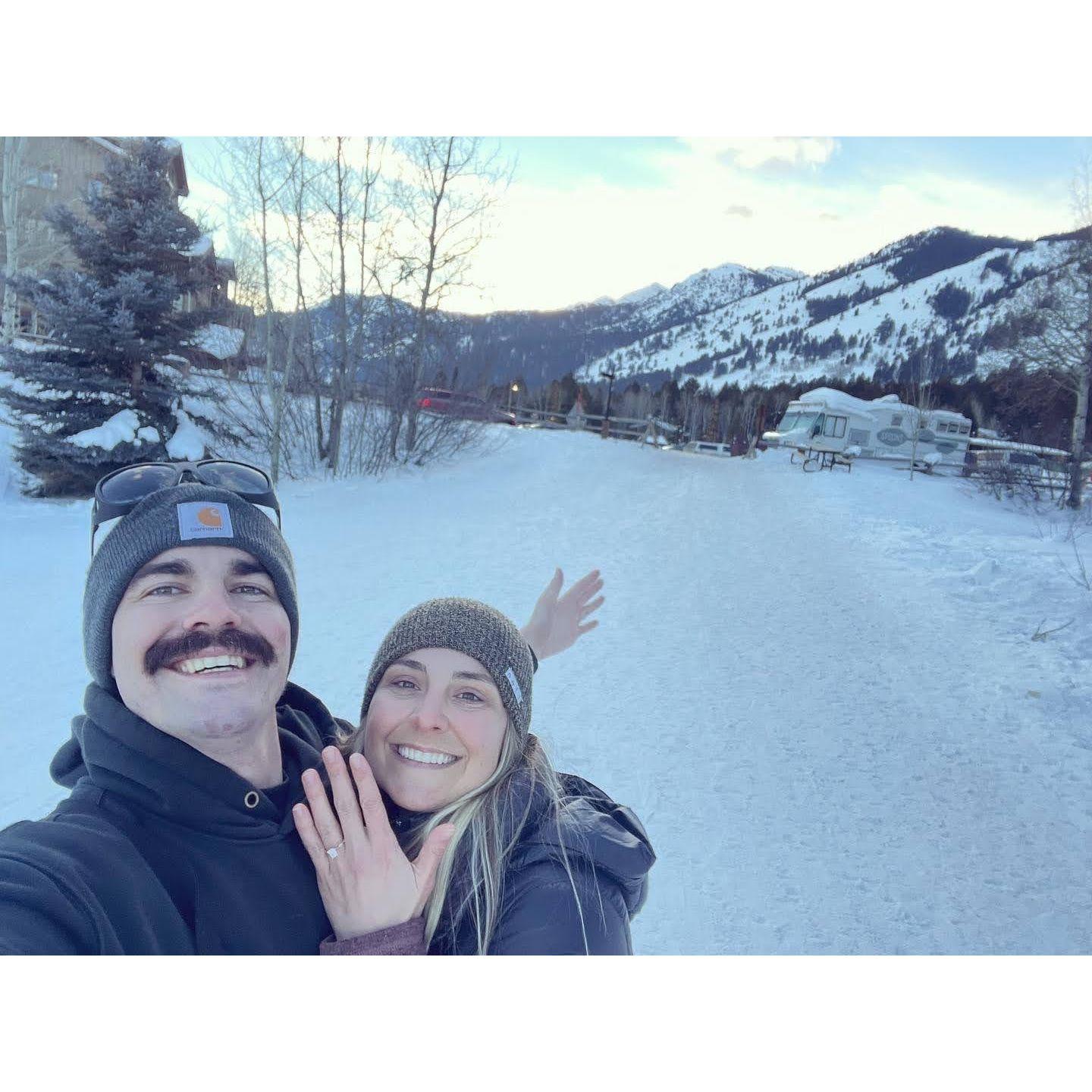 February 2022- Engaged in Jackson Hole, Wyomming