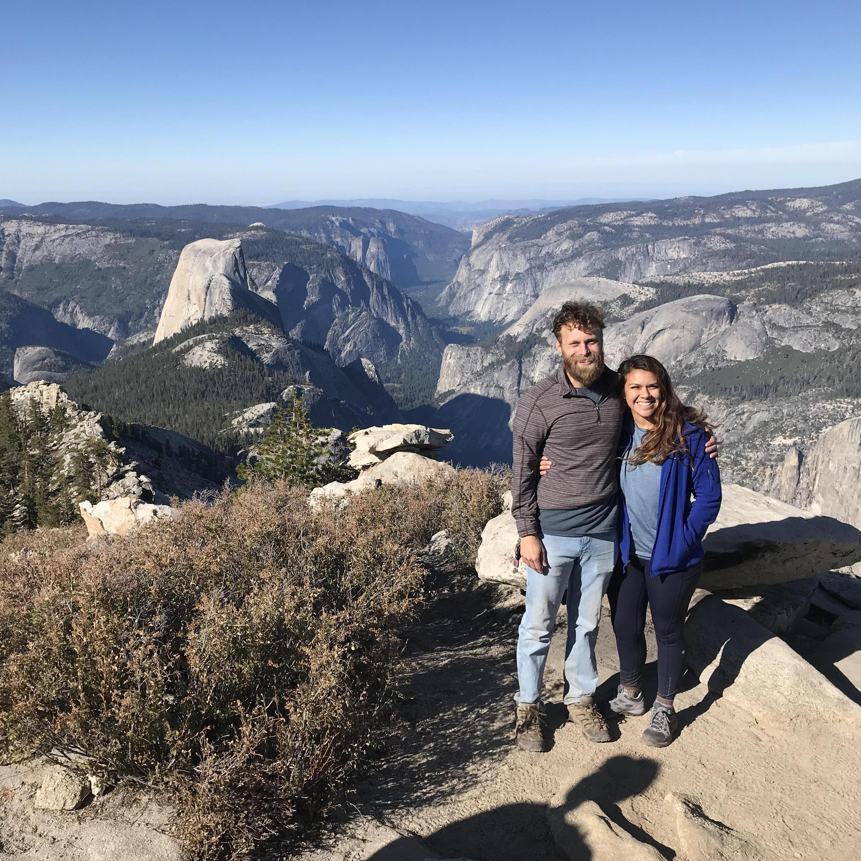 The top of Cloud's Rest in Yosemite! One of our favorite hikes we've done together.