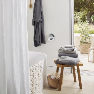 Organic Linen Shower Curtain