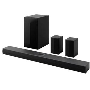 LG - 5.1.1-Channel S70TR Home Theater Soundbar with Wireless Subwoofer and Rear Speakers, Dolby Atmos, WOW Orchestra - Black