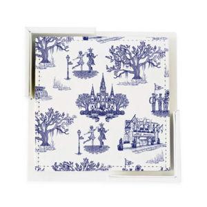 New Orleans Toile Coaster Set