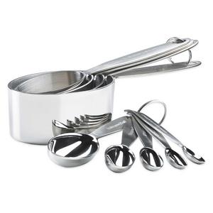 Cuisipro Stainless Steel Measuring Cups and Spoons Set