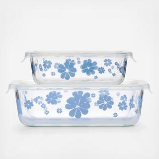 Nolita 2-Piece Glass Storage Container Set