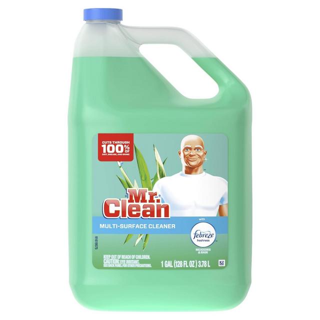Mr. Clean Multi Surface Cleaner with Febreze Freshness - Meadows & Rain - 128 fl oz