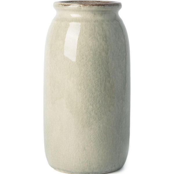 Ceramic Vases for Flowers, Modern Farmhouse Decorative Vases for Pampas Grass,Table Accent, Mantel, Living Room,Bookshelf, Centerpieces, 8''