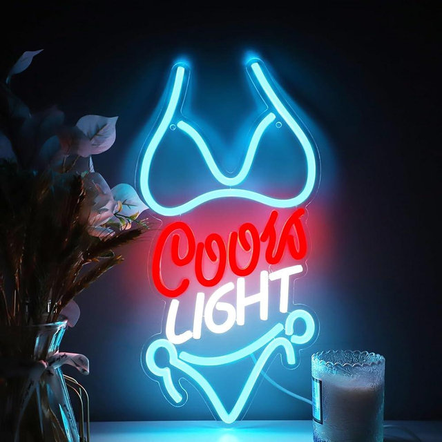 Neon Signs Bikini Crs LIGHT LED Neon Lights Signs for Wall Decor Business,Restaurant, Office,Bar,Pub,15.7 * 8.2 Inch