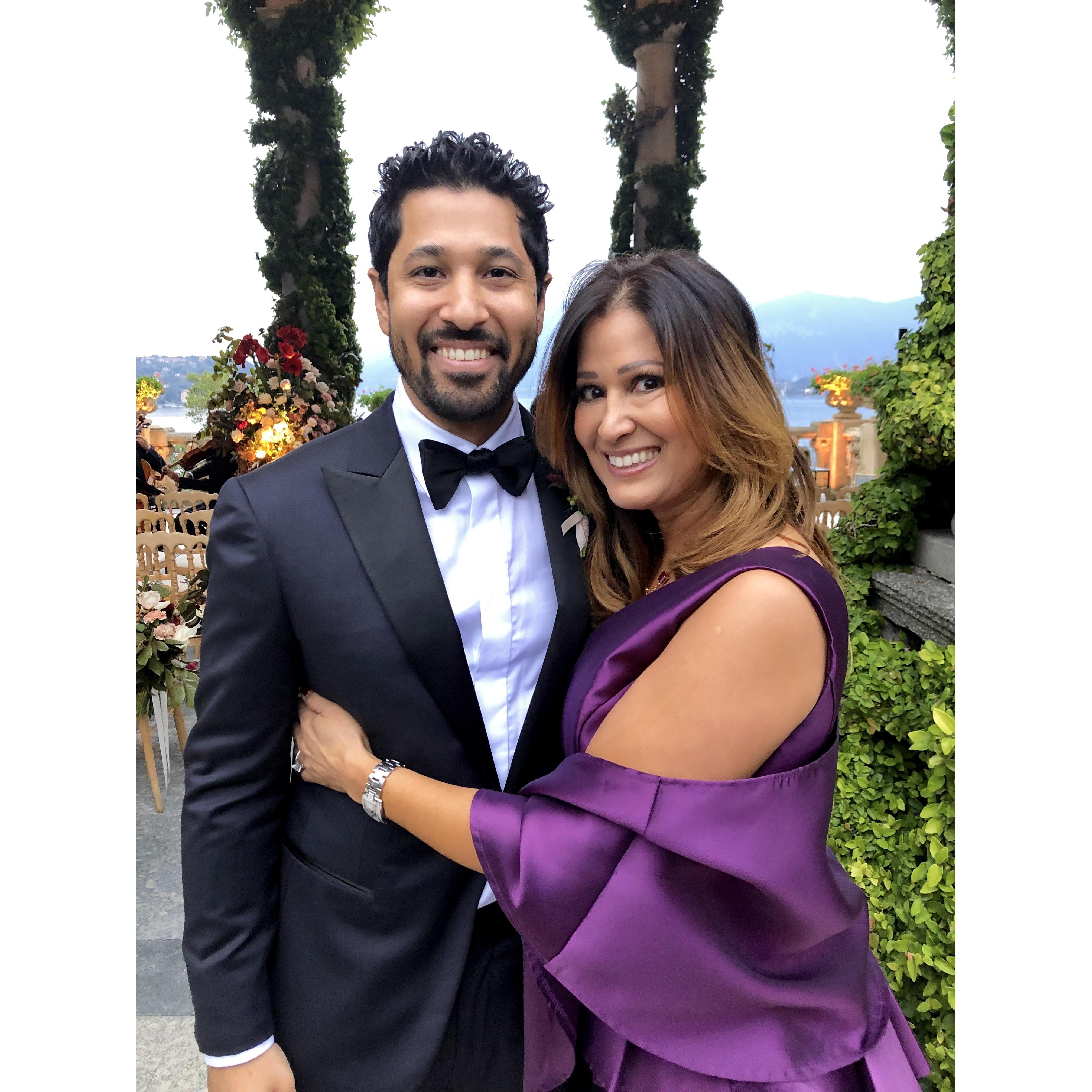 Bookends of the Khell Klan at Joe’s wedding, Lake Como, Italy.