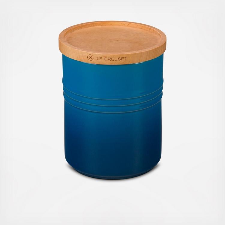 LE CREUSET フードストッカー　 キャニスター　ミディアムサイズ Le Creuset, Large Canister with Wood Lid | Zola