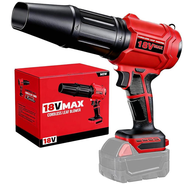 Cordless Leaf Blower for Milwaukee 18V Battery, 720-CFM 180-MPH Handheld Electric Brushless Dust Blower with Light, Battery Powered Leaf Blowers for Patio, Lawn Care, Leaves (Battery Not Included)
