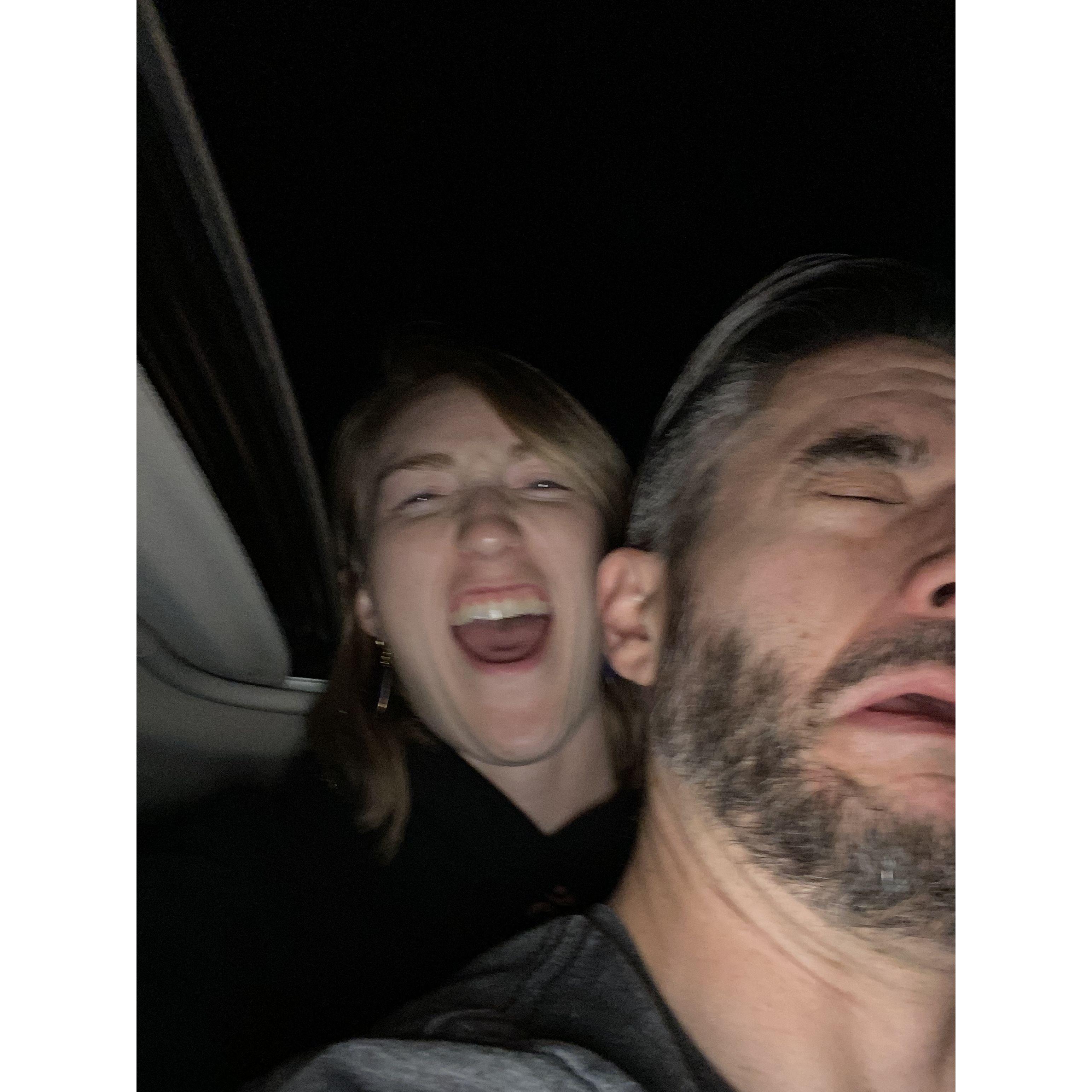 4th of July Fireworks from the car. Castle Rock, July 4, 2024.
