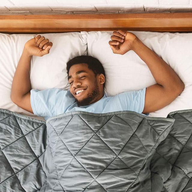 Hypnoser Adult Weighted Blanket Queen Size (20 lbs, 60''x80'') | Cooling Heavy Blanket | 100% Breathable Material with Pure Glass Beads
