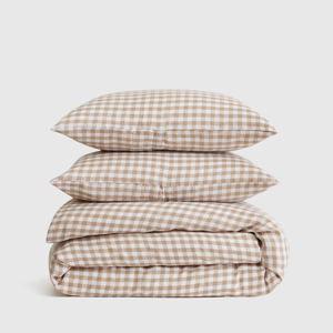 Linen Duvet Cover Set | Quince in "Cafe Gingham"
