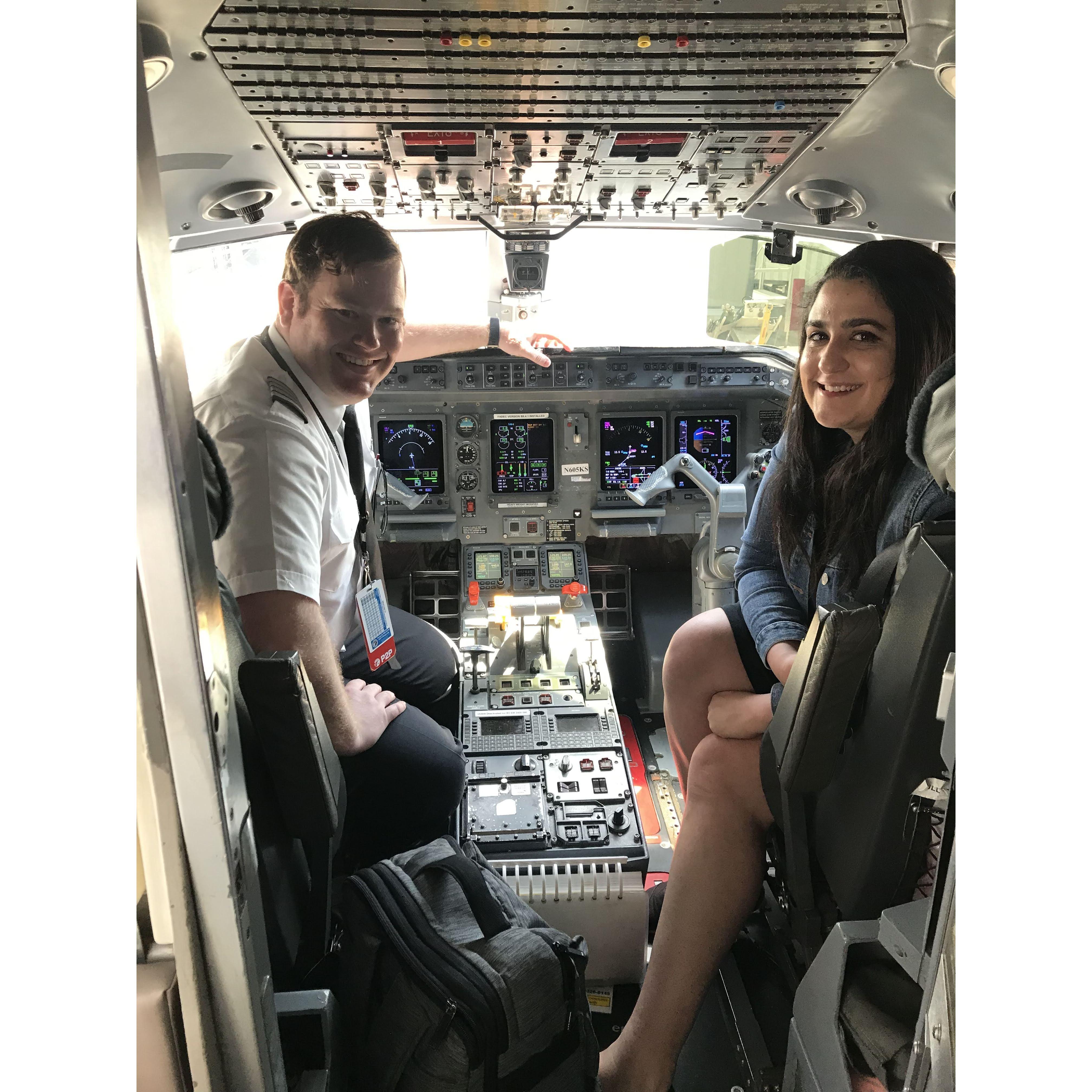 The Flight Deck is where Mike spends most of his time and where occasionally Tater and I get to visit