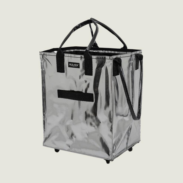 HULKEN® Silver Large Original Rolling Tote Bag