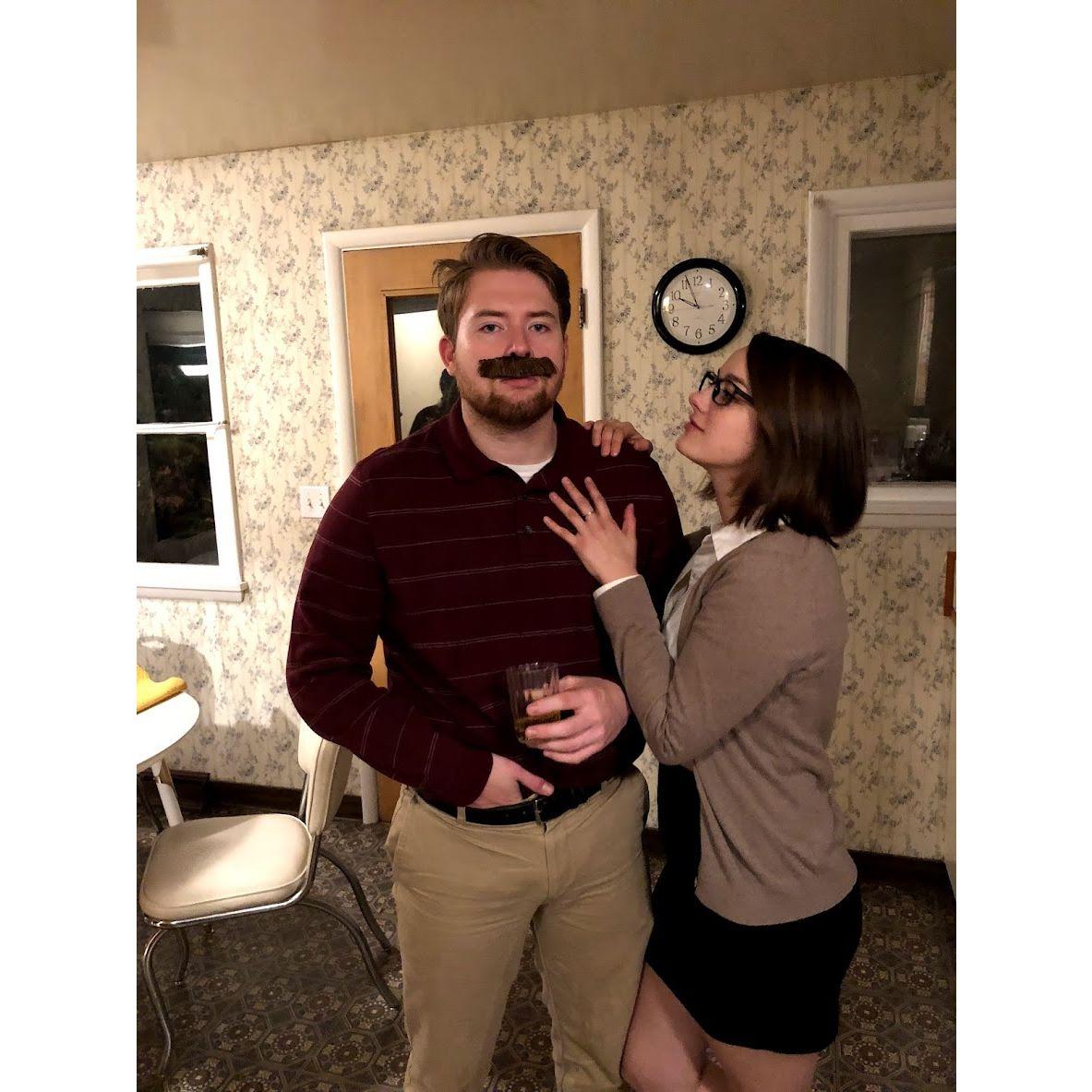 Our first Halloween together - Ron Swanson and Tammy 2