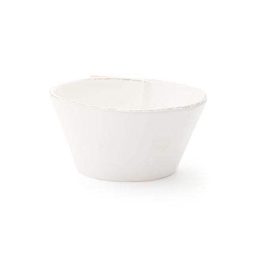 Vietri Lastra White Stacking Cereal Bowl