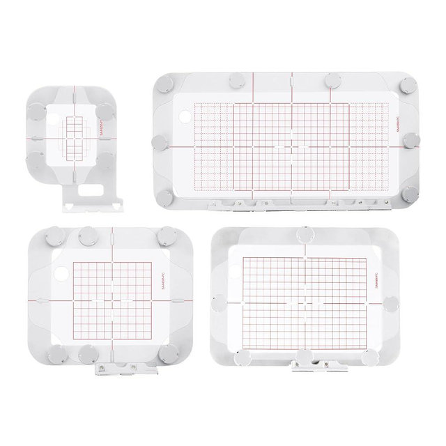 Sew Tech Magnetic Embroidery Hoop for Brother PE900 PE800 SE2000 SE1900 PE770 NS2850D NS1250E NS2750D PE780D PE750D PE700 PE700II 1250 1200 PC8500 Brother Babylock Embroidery Machine (4in1-AM Set)