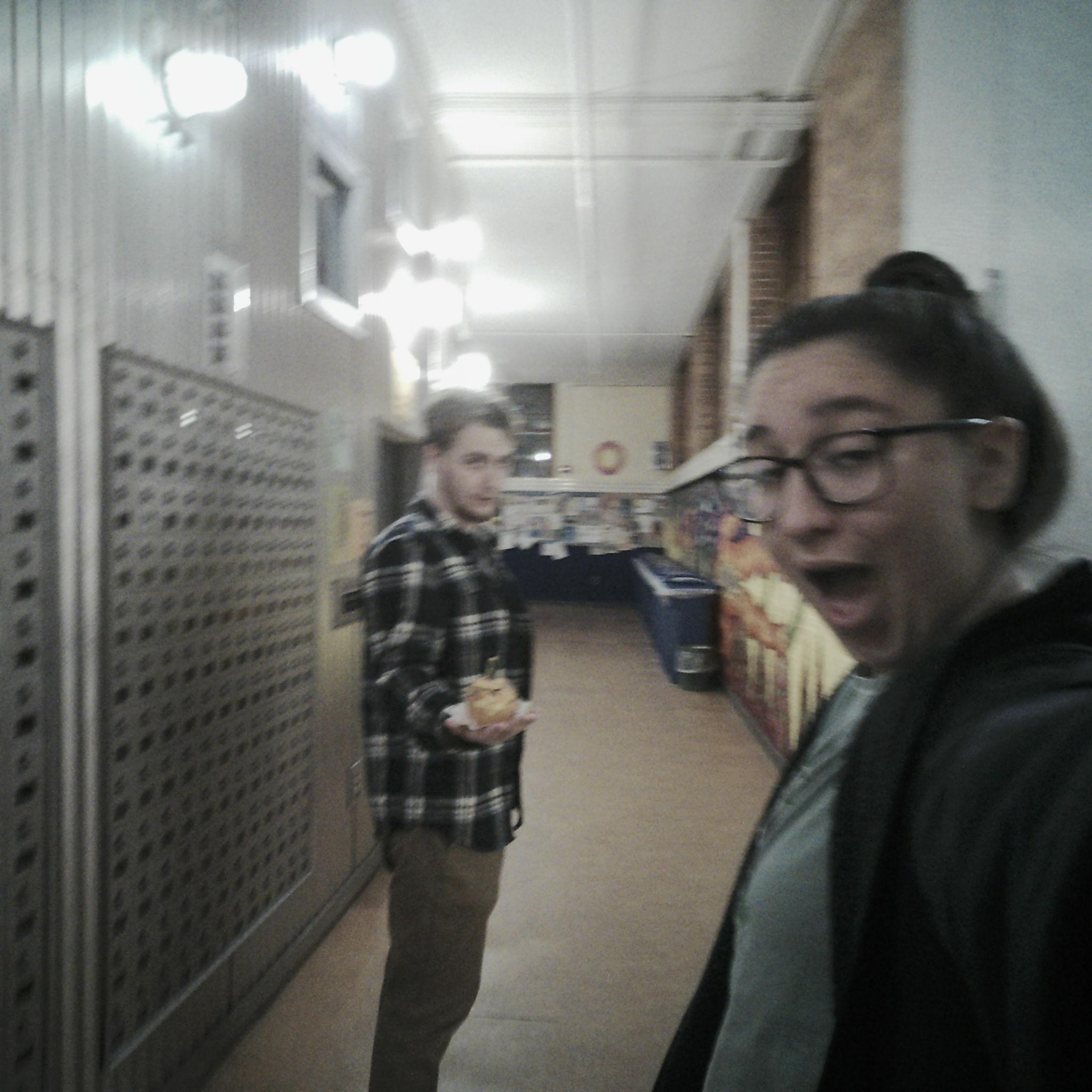 Who doesn't take photos in the mail room for no reason?