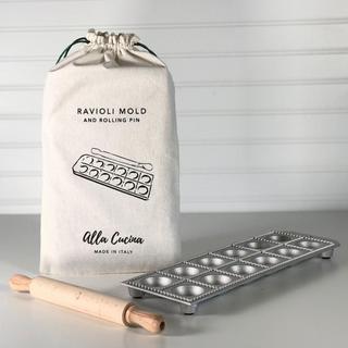 Italian Ravioli Mold with Roller