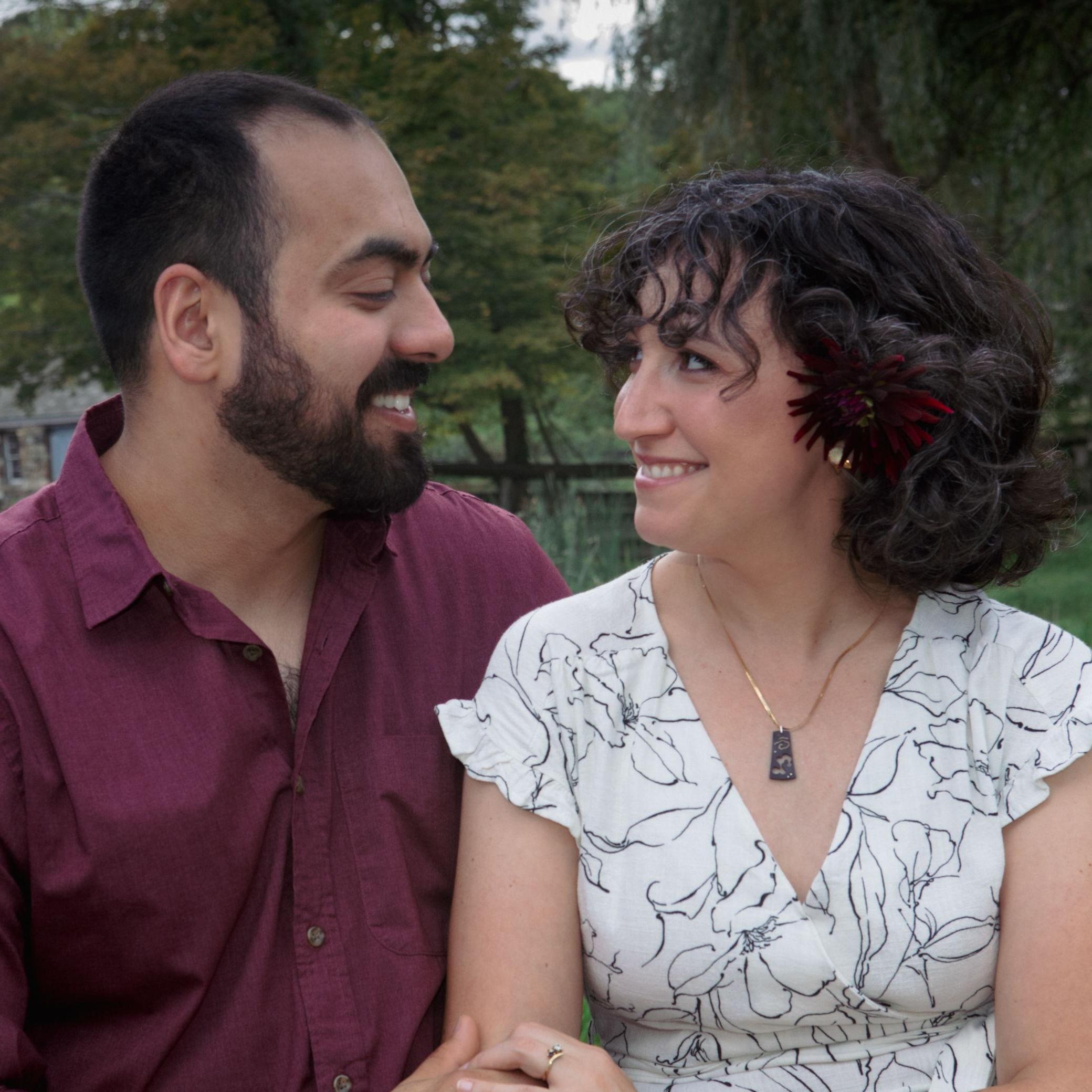 Emiliano’s dad, Rich, took our photos for our wedding invitations. We look like we like each other, huh? 😆