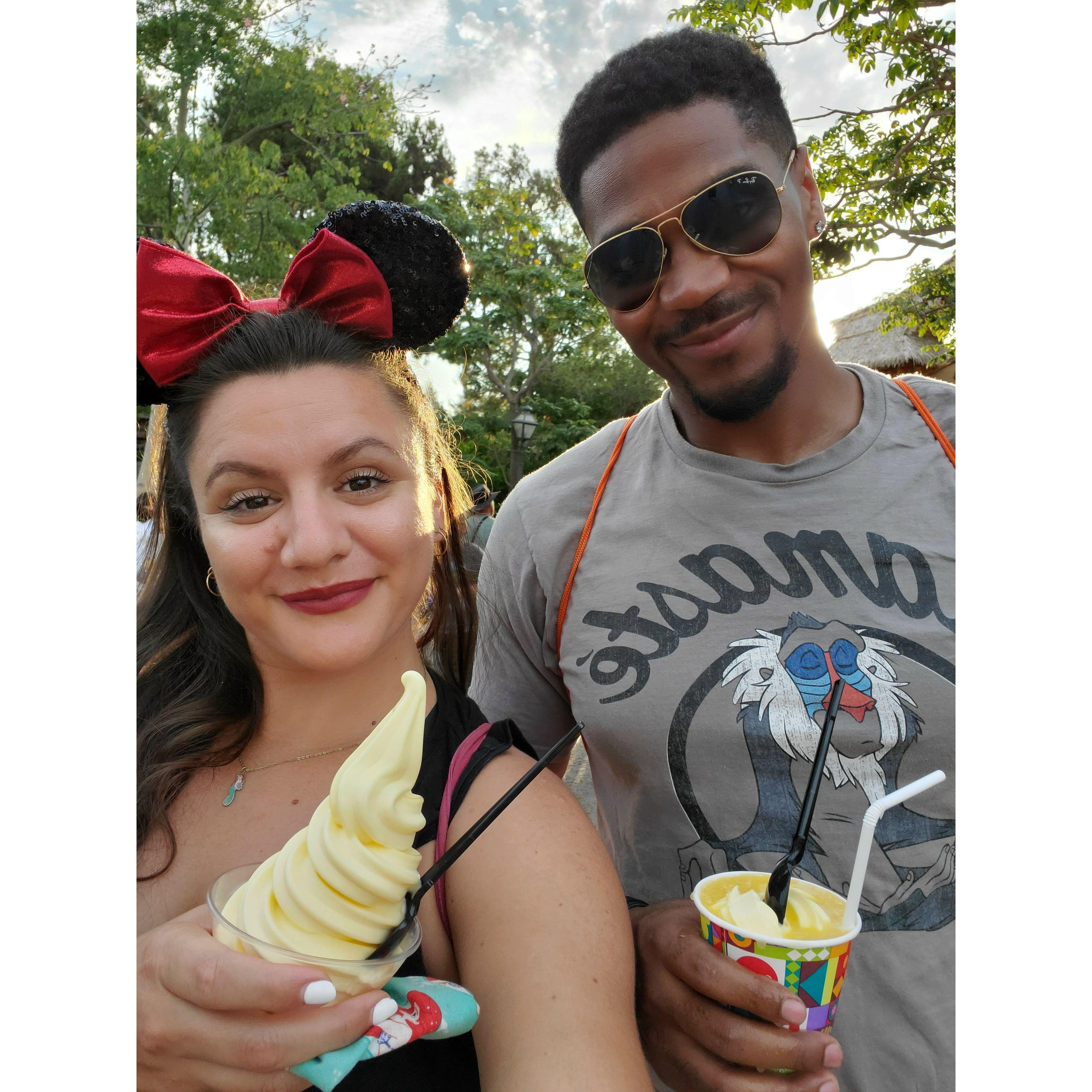 Dole Whips at Disneyland, July 2021