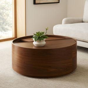 Volume Round Storage Drum Coffee Table (36")