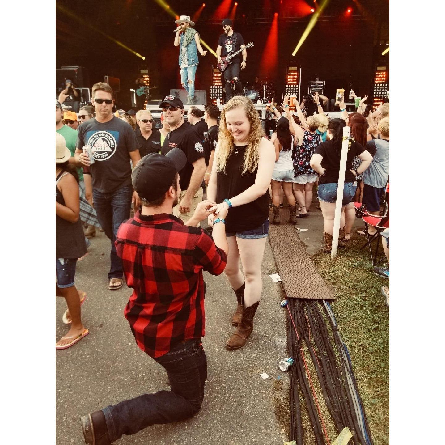 Engagement at Hodag Country Festival