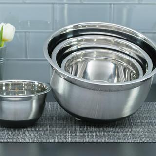 4-Piece Mixing Bowl Set with Silicone Base