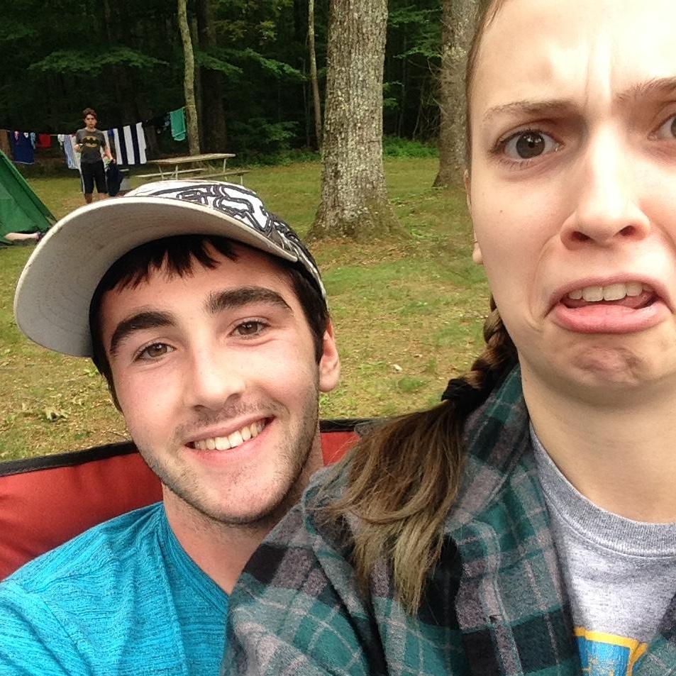 Camping with the youth group.
