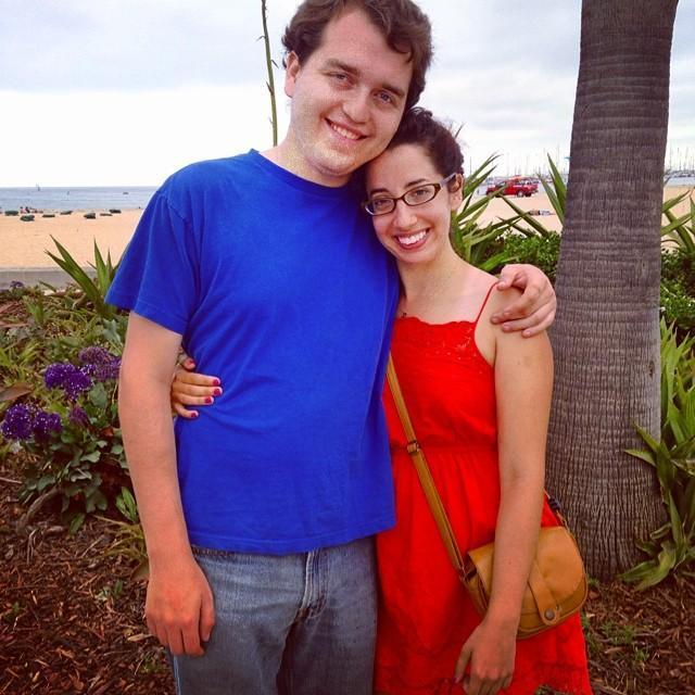 Our first photo together