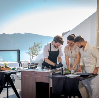 Greek cooking class in Santorini