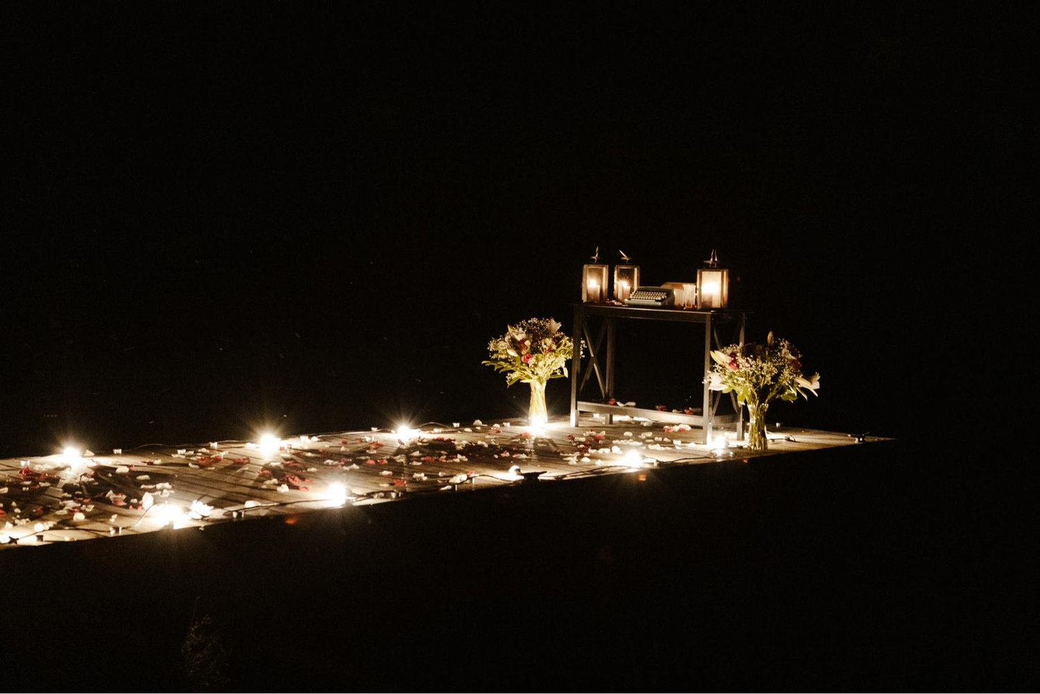 The beautiful picture that set the scene for the engagement