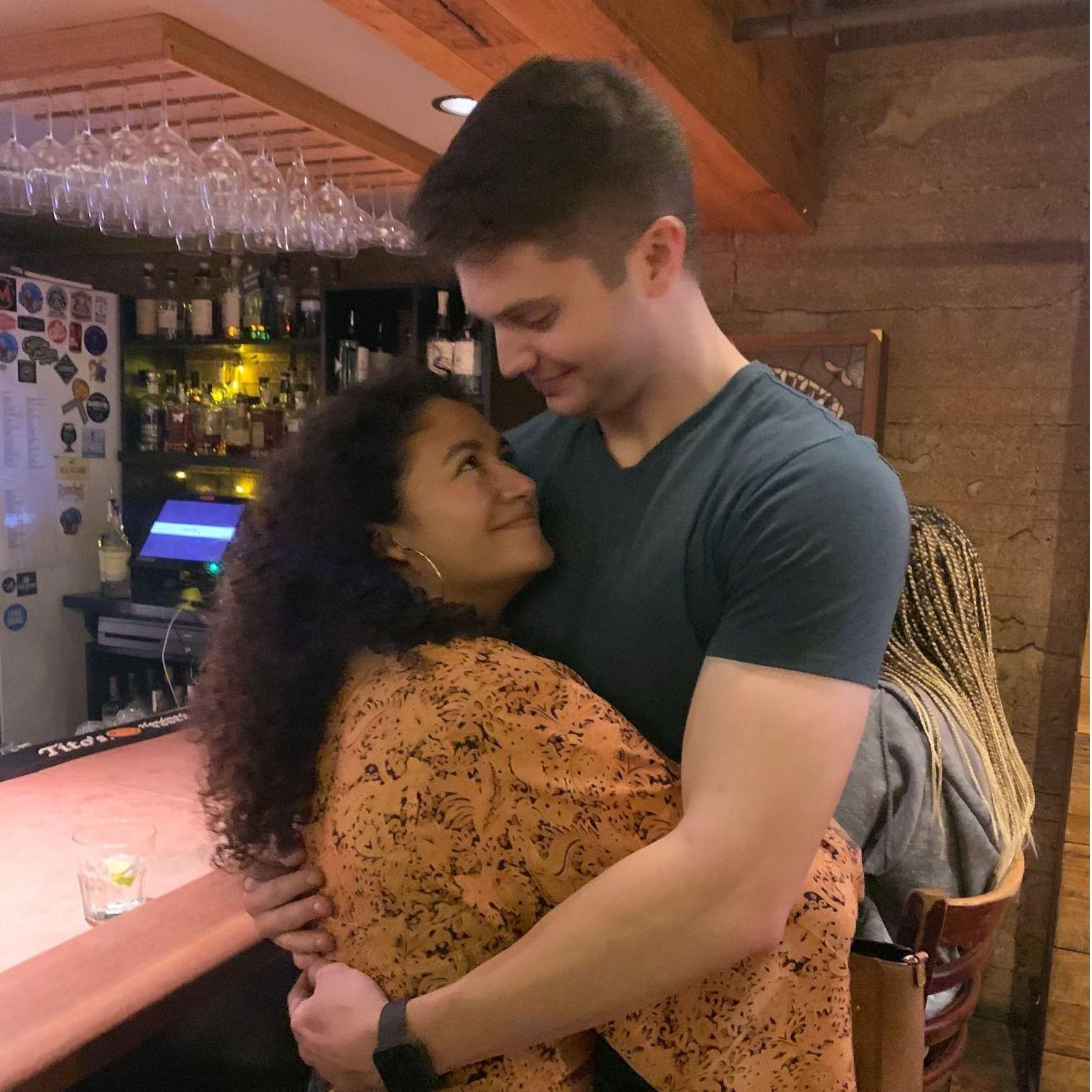 We first said "I love you" the night this photo was taken