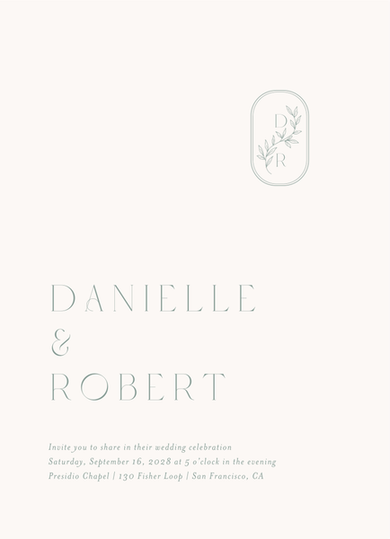 Copan Classic | Rich Sage | Zola Wedding Invitations