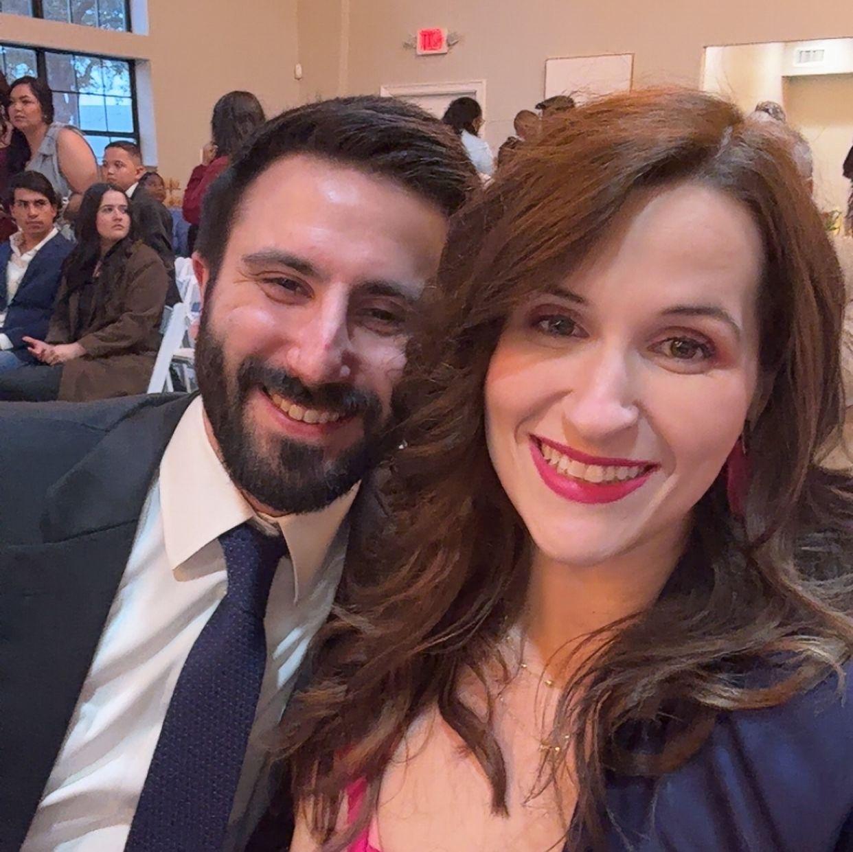 The first wedding we attended together. We had just started looking at rings, too...